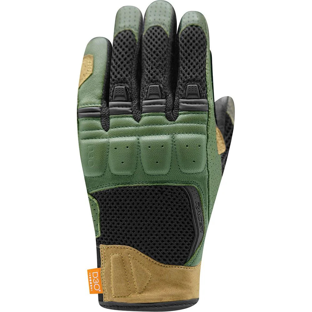 Ronin Racer Gloves Summer - Khaki/Black/Beige