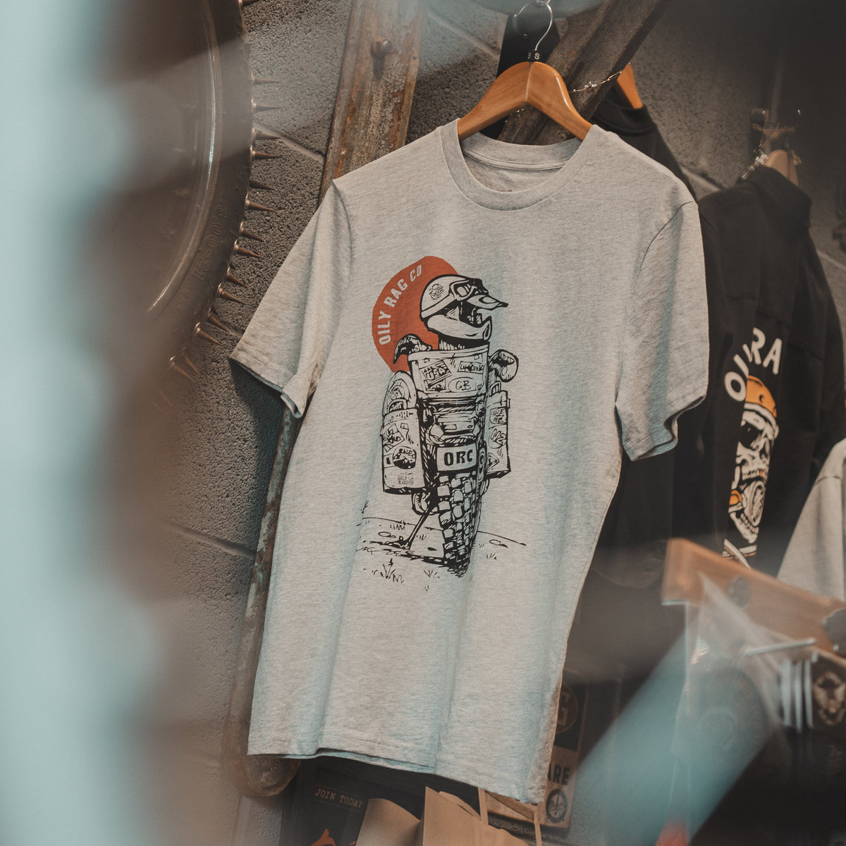 Adventure Bike T shirt -  Grey