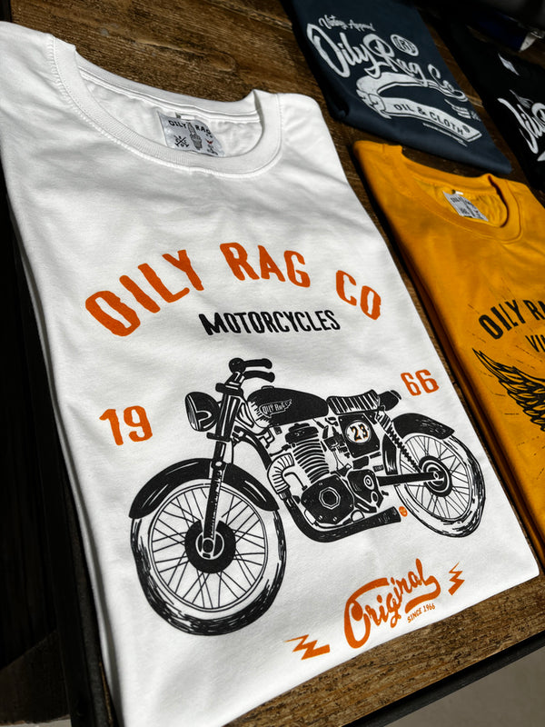 motorbike clothing, motorcycle tshirt, biker tee, white cotton