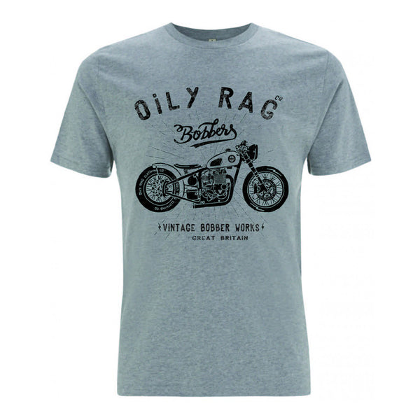 Tee, grey, cotton, motorbike, motorcycle design, biker tshirt