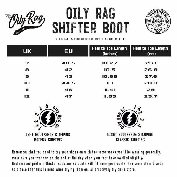 Oily Rag Co / Brotherhood Boot Co - Patrol Shifter Boot - Tan
