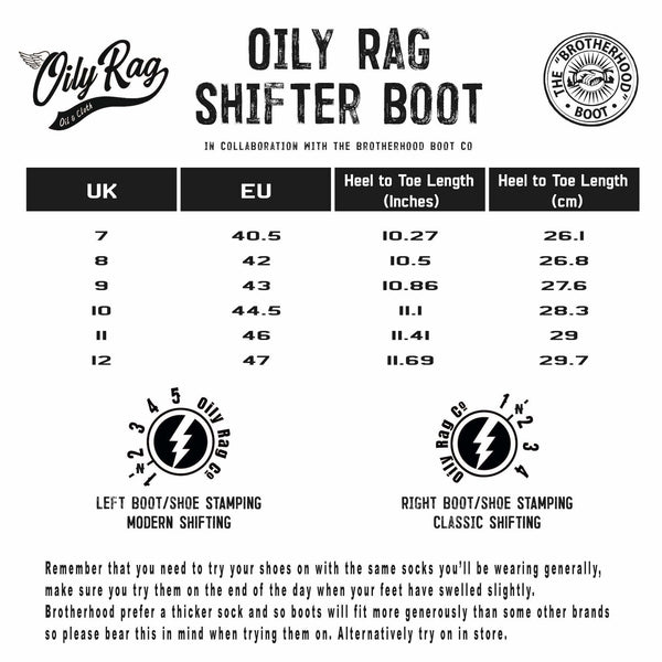 Oily Rag Co / Brotherhood Boot Co - Patrol Shifter Boot - Brown