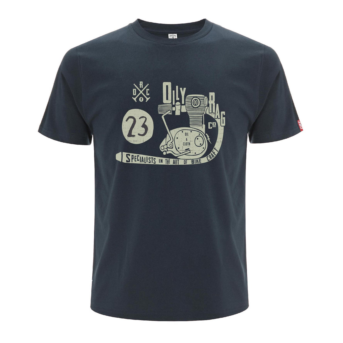 Oily Rag Co Engine T-shirt - Denim Blue - Urban Style collection | Oily Rag Co