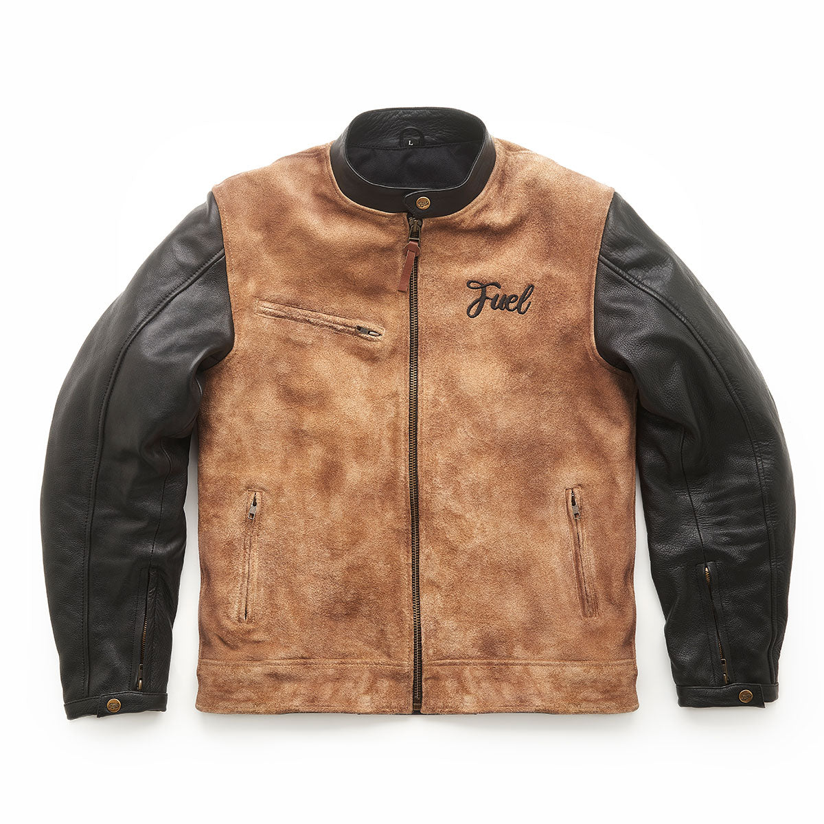 Fuel Sidewaze Leather Jacket - Tan / Black | Oily Rag Co