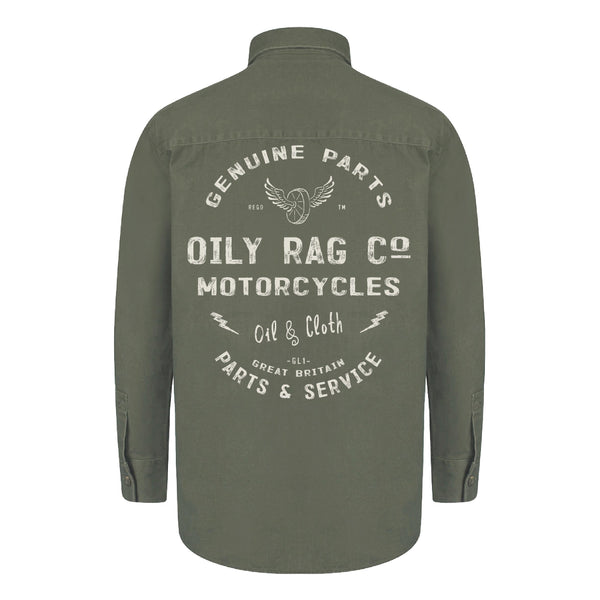 Oily Rag Co Parts & Service Drill Shirt - Khaki