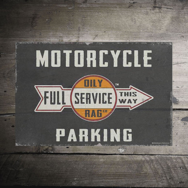 Motorcycle Parking Alloy Sign