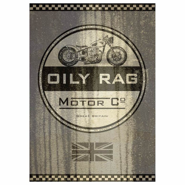 Oily Rag Motor Co Print - Size A1 841mm x 594mm