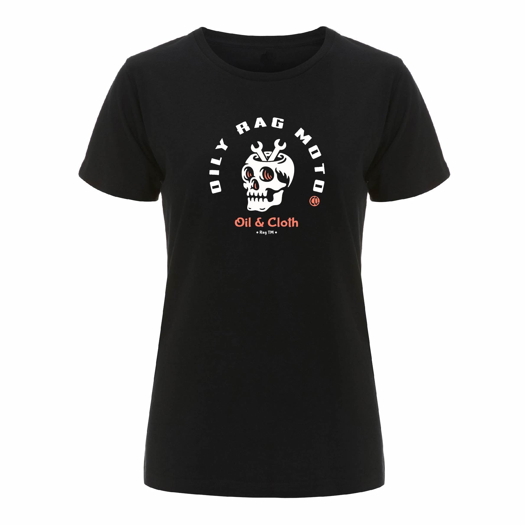 Oily Rag Moto Skull T-shirt - Black – Oily Rag Co.