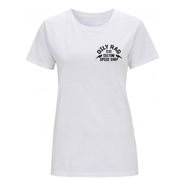 Custom Speed Shop T-shirt - White