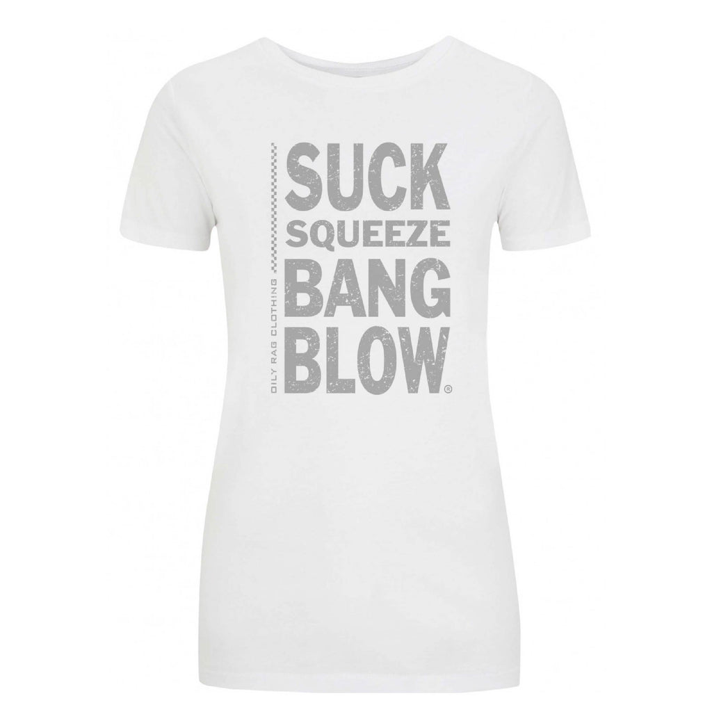 Suck Squeeze Bang Blow™ Relax T- shirt - White