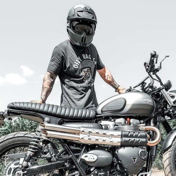 Oily Rag Motorcycles T-Shirt - Graphite - Black Label Collection