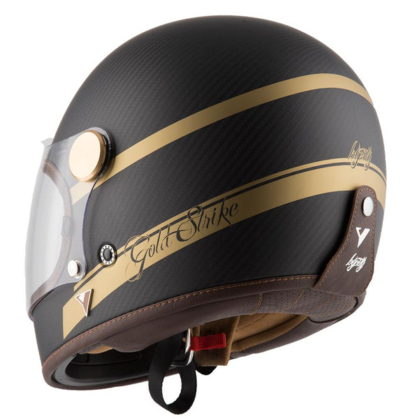 ByCity Roadster Carbon II Gold Strike Helmet