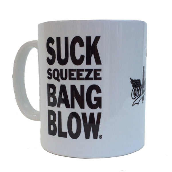 suck squeeze bang blow white mug