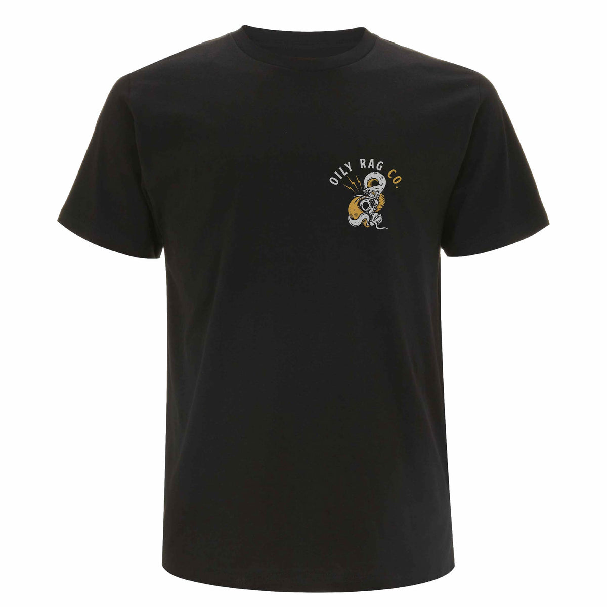 chest logo skull snake logo brand cotton tshirt