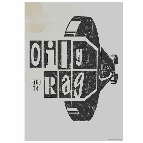 Oily Rag Workshop Print - Size A1 841mm x 594mm