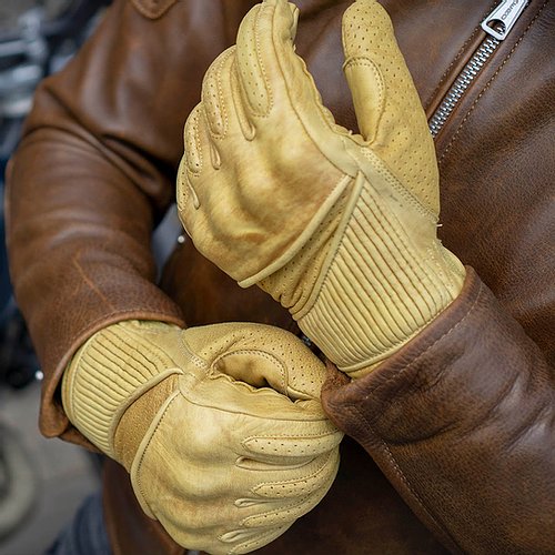 GOLDTOP Viceroy Gloves - Tan / Silk Lined