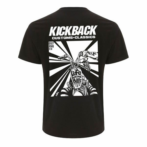 Kickback Prison Tee - Back Print - Black