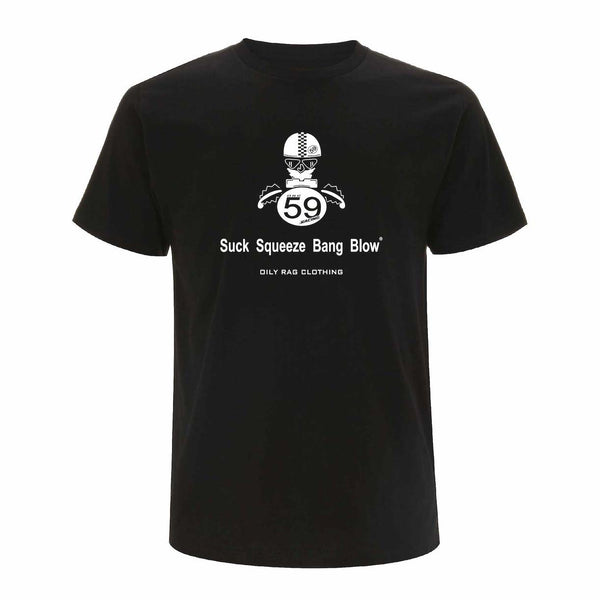 Suck Squeeze Bang Blow™ Café Racer T-shirt - Black