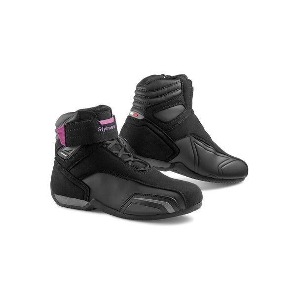 Stylmartin - Stylmartin Vector WP Ladies Sport U in Black and Purple - Boots - Salt Flats Clothing